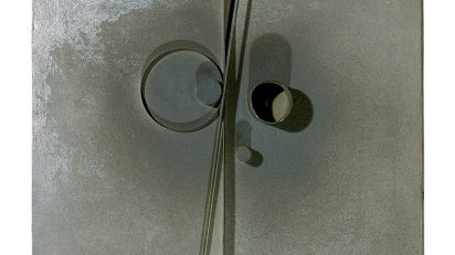 Léon Tutundjian. Sin título, 1926. Relieve sobre madera y metal 25 x 34,8 cm.