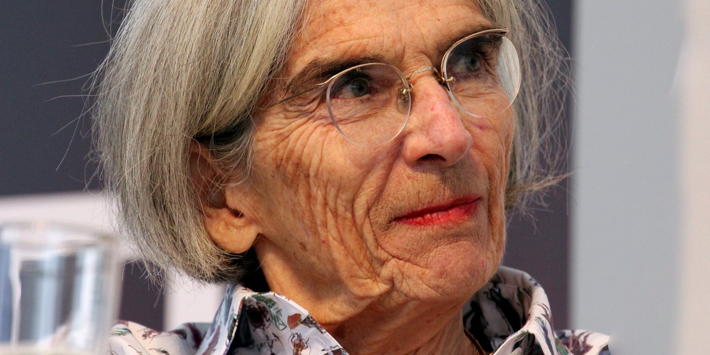 Donna Leon en la Frankfurt Book Fair 2016. Foto: Heike Huslage-Koch.