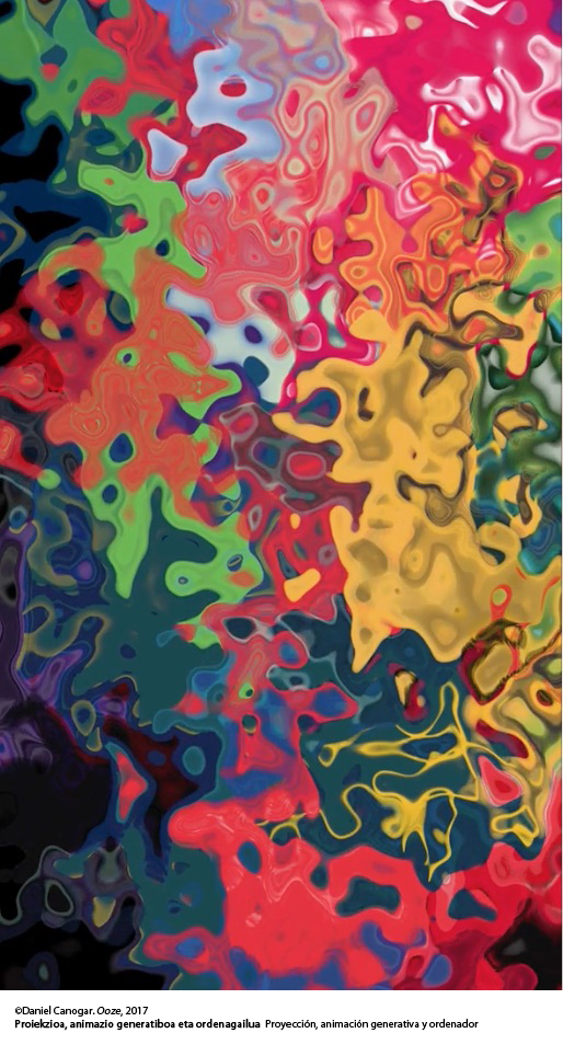 Daniel Canogar. Ooze, 2017.