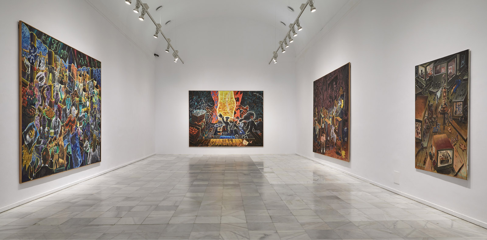 Jörg Immendorff. La tarea del pintor. Fotografía: Joaquín Cortés / Román Lores. Archivo fotográfico del Museo Reina Sofía.