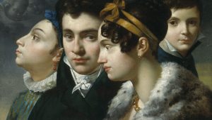 Merry-Joseph Blondel Retrato de familia [Familienbildnis], 1813 Óleo sobre lienzo. 39 × 60 cm. Kunsthalle Bremen – Der Kunstverein in Bremen.