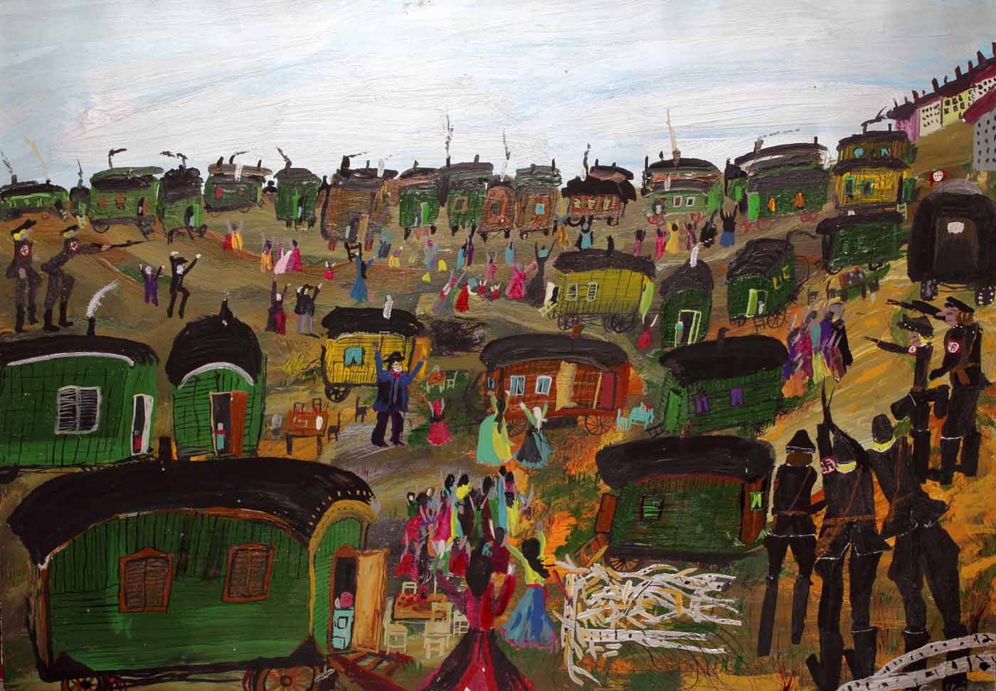 Ceija Stojka. 'Wo sind unsere Rom? Laaerberg 1938' (¿Dónde están nuestros gitanos? Laaerberg 1938, 1995).