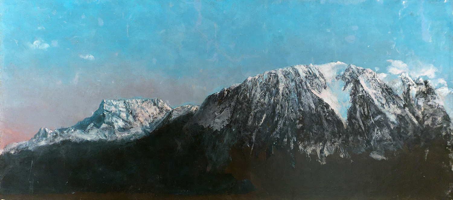 'Panorámica de los Alpes'. Museo de Arte e Historia de Ginebra. Óleo sobre lienzo, Gustave Courbet (c. 1876).