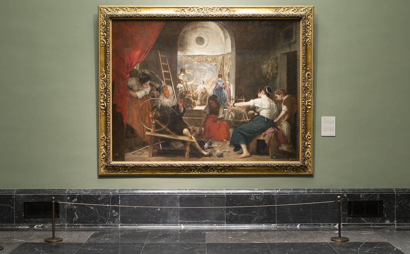 Imagen de la sala de Las Hilanderas de Velázquez. © Museo Nacional del Prado.