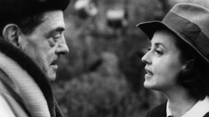 Buñuel con Jeanne Moreau en el rodaje de Le journal d'une femme de chambre (1964).