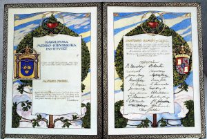 Diploma del Premio Nobel concedido a Santiago Ramón y Cajal, 1906.