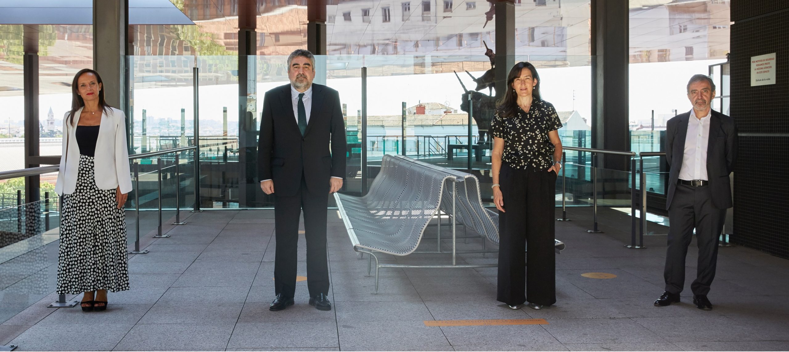 Beatriz Corredor, José Manuel Rodríguez Uribes, Ángeles González-Sinde y Manuel Borja-Villel.