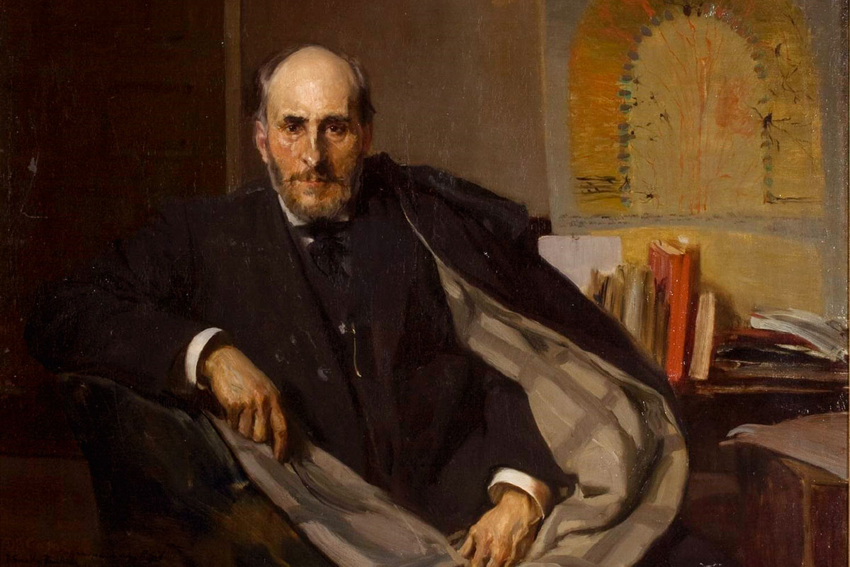 Joaquín Sorolla. Retrato de Santiago Ramón Cajal (1906). Museo de Zaragoza.