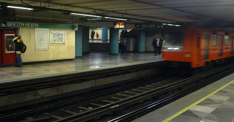 Estación Santa Anita_-_Línea_8_-_Metro_de_la_Ciudad_de_México_-_Andenes