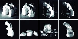 Génesis de MOUVNT, 1974. Fotografía intervenida sobre papel baritado. Cortesía Galería Maisterravalbuena y José Luis Alexanco.