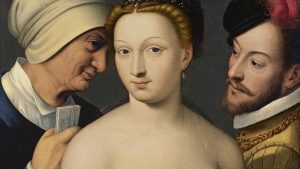 La carta amorosa, de François Clouet. Museo Nacional Thyssen-Bornemisza.