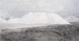 Carmen Laffón. 'La Sal, Salinas de Bonanza', Sanlúcar de Barrameda. 153 x 296 cm. ©Claudio del Campo.