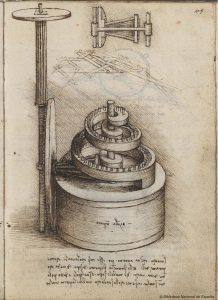 'Tratado de estatica y mechanica'. Leonardo da Vinci. MSS 8937.