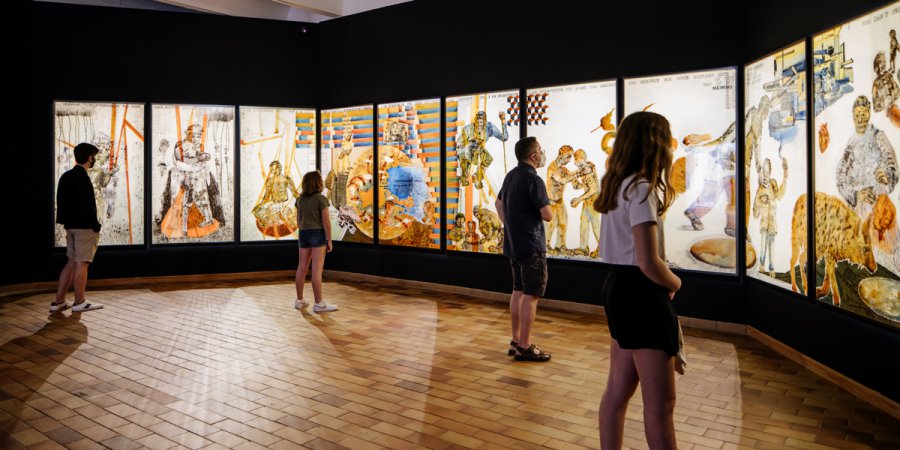 'All We Imagine as Light'. Nalini Malani, 2017. © Fundació Joan Miró. Foto: Tanit Plana.