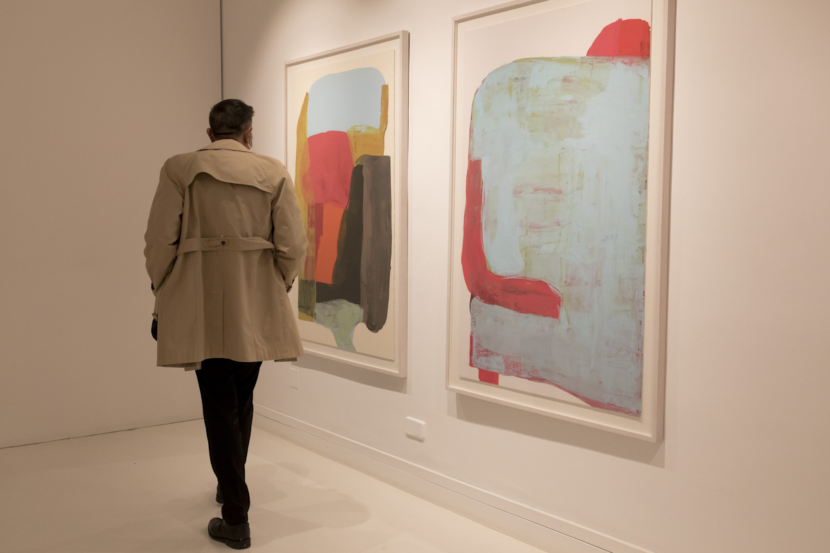 Pedro Calapez. 'Con una nube en el medio'. Galería Fernando Pradilla. © Luis Domingo.