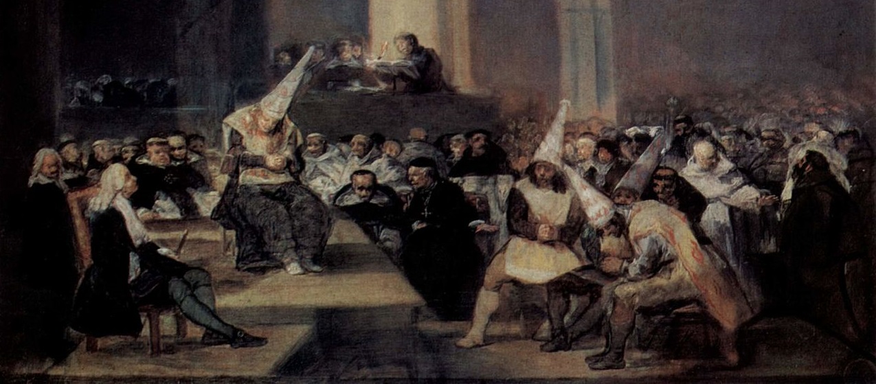 Francisco de Goya. Auto de fe de la Inquisición (1812-1814). Real Academia de Bellas Artes de San Fernando.