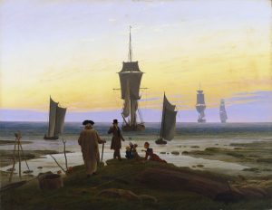 Caspar David Friedrich. 'Las tres edades' (Die Lebensstufen); también 'Las edades de la vida', h. 1834. Leipzig, Museum der bildenden Künste.