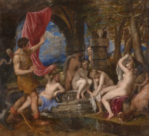 Tiziano. 'Diana y Acteón' (1556-1559). Galería Nacional de Escocia. Google Art Project.