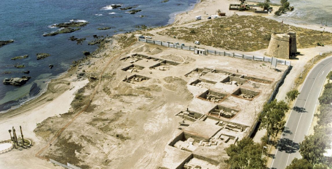 Panorámica de Baria (Villaricos) antes del desarrollo urbanístico actual.