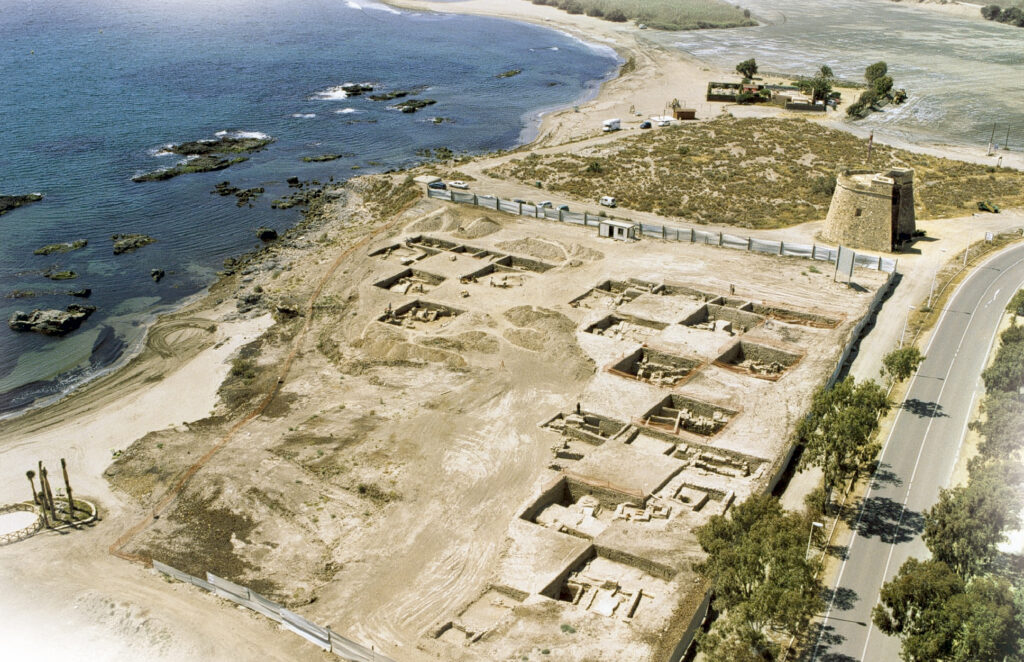 Panorámica de Baria (Villaricos) antes del desarrollo urbanístico actual.