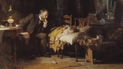 The Doctor exhibited. 1891. Sir Luke Fildes. 1843-1927. Presented by Sir Henry Tate 1894. http://www.tate.org.uk/art/work/N01522