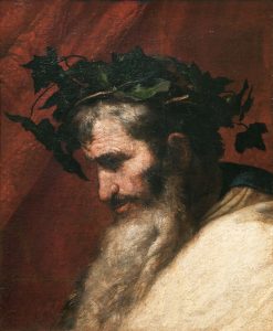 José de Ribera, 'Detalle de la cabeza del dios Baco', 1636. Óleo sobre lienzo. © Museo Nacional del Prado.