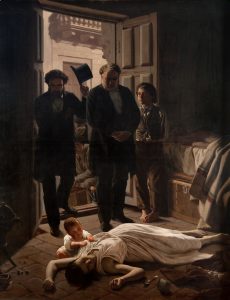 'Un episodio de la fiebre amarilla en Buenos Aires' de Juan Manuel Blanes (1830-1901). Museo Nacional de Artes Visuales, Montevideo. Fotografía de Eduardo Baldizan.