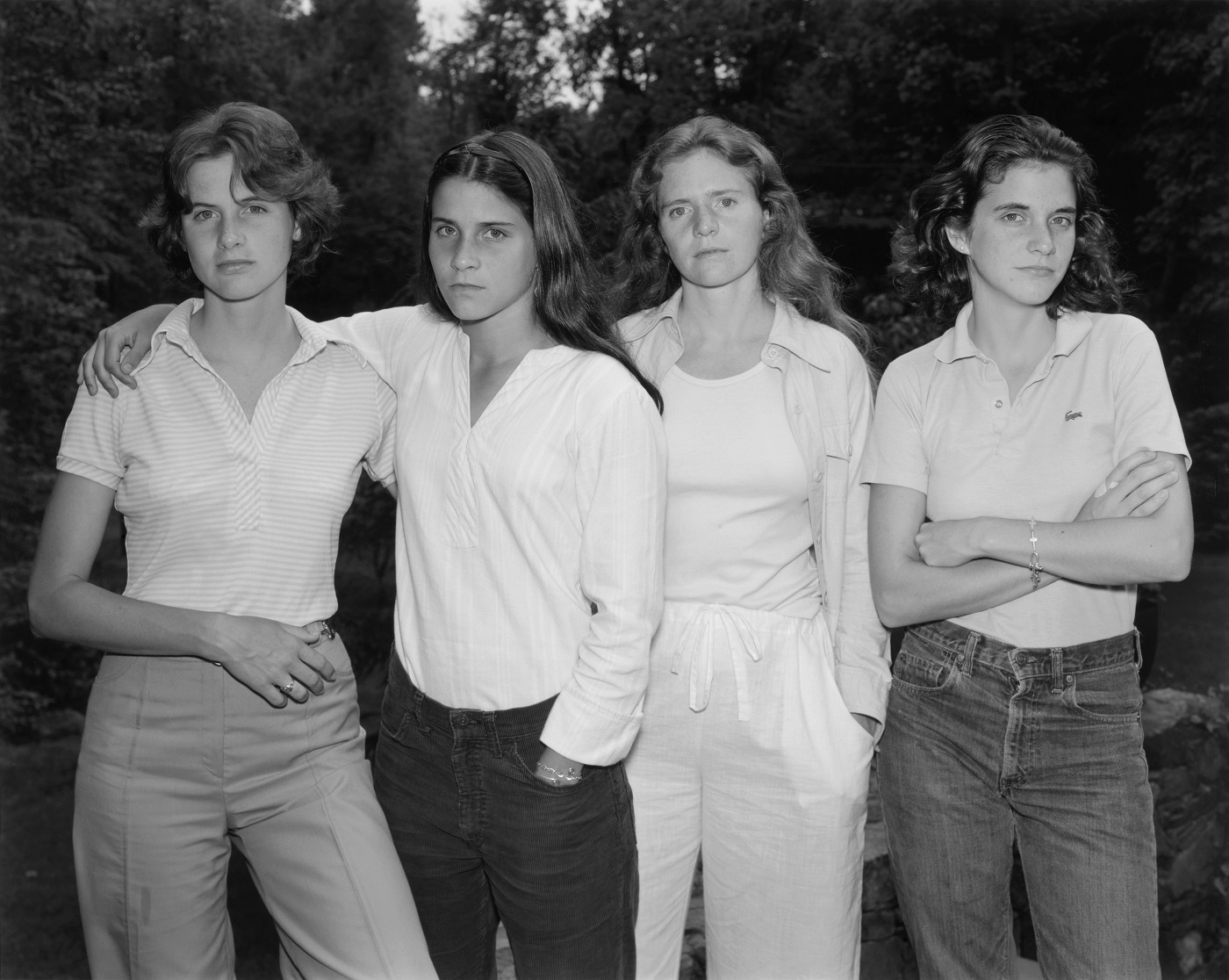 Fundación MAPFRE Collection. © Nicholas Nixon. Las hermanas Brown, 1975. Plata en gelatina.