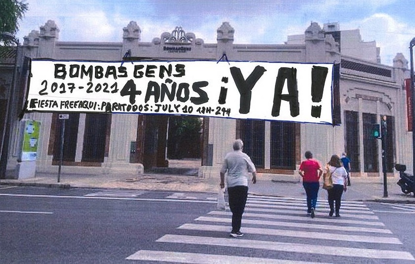 Thomas Hirschhorn, boceto para fiesta ¡Y A! de Bombas Gens Centre d’Art, 2021. ©Thomas Hirschhorn.