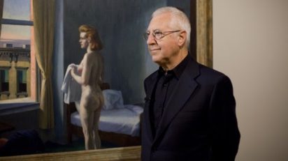 Tomàs Llorens en la inauguración de la exposición 'Hopper', de la que fue comisario. Museo Nacional Thyssen-Bornemisza, 2012.