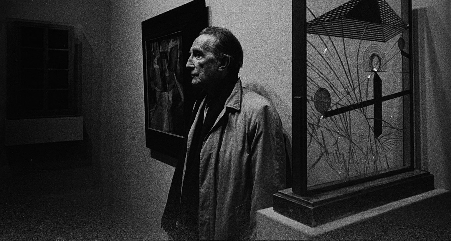 Retrato de Marcel Duchamp en Nueva York en 1967 por Ugo Mulas. © Ugo Mulas Heirs. All rights reserved.