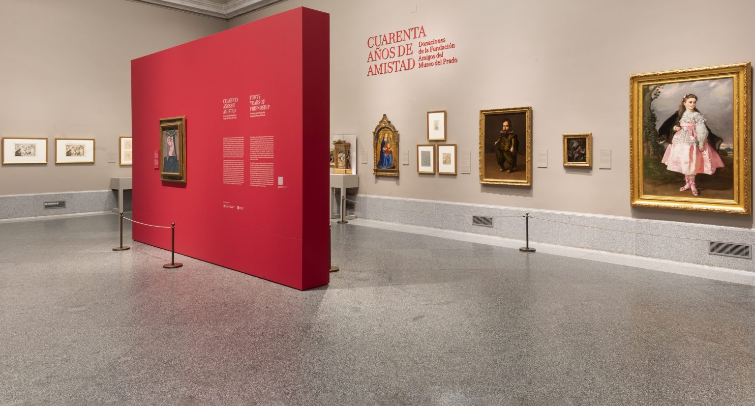 'Cuarenta años de amistad. Donaciones de la Fundación Amigos del Museo del Prado'. Imagen de la sala de exposición. Foto © Museo Nacional del Prado.