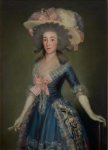Francisco de Goya. María Josefa de la Soledad Alonso Pimentel y Téllez-Girón, condesa-duquesa de Benavente, duquesa de Osuna, 1785. Óleo sobre lienzo, 112 × 80 cm. Colección particular.