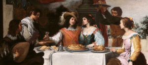 Detalle de 'La disipación del hijo pródigo', h.1660. Bartolomé Esteban Murillo. Óleo sobre lienzo. © National Gallery of Ireland.