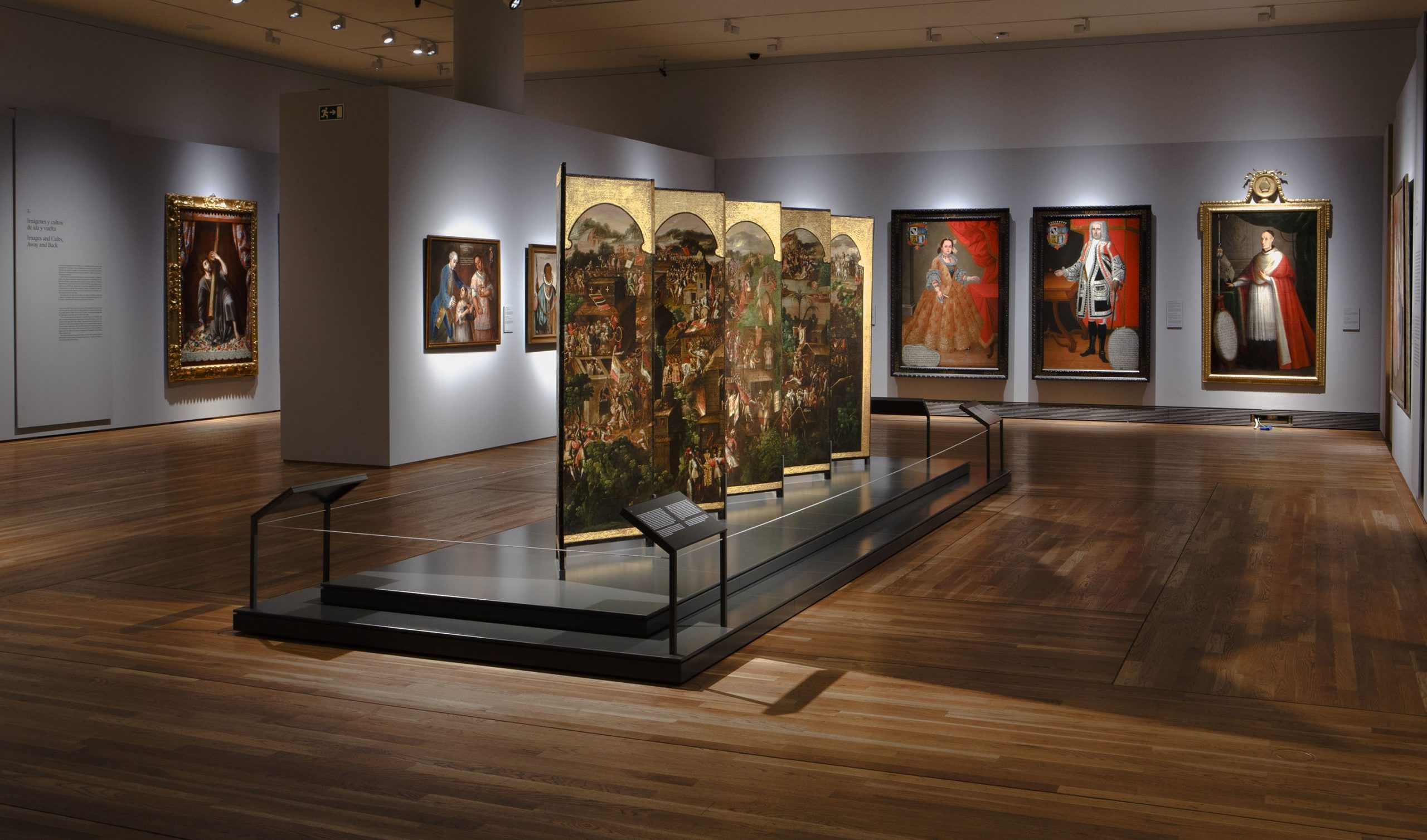 Imagen de la sala de la exposición “Tornaviaje. Arte Iberoamericano en España”. Foto © Museo Nacional del Prado.