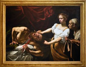 Caravaggio. 'Judith decapitando a Holofernes'. Galería Nacional de Arte Antiguo (Roma).