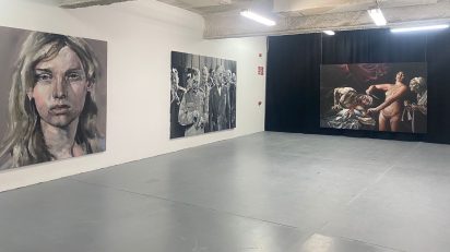 Obras de Santiago Ydáñez que forman parte de la exposición 'Intermedio'.