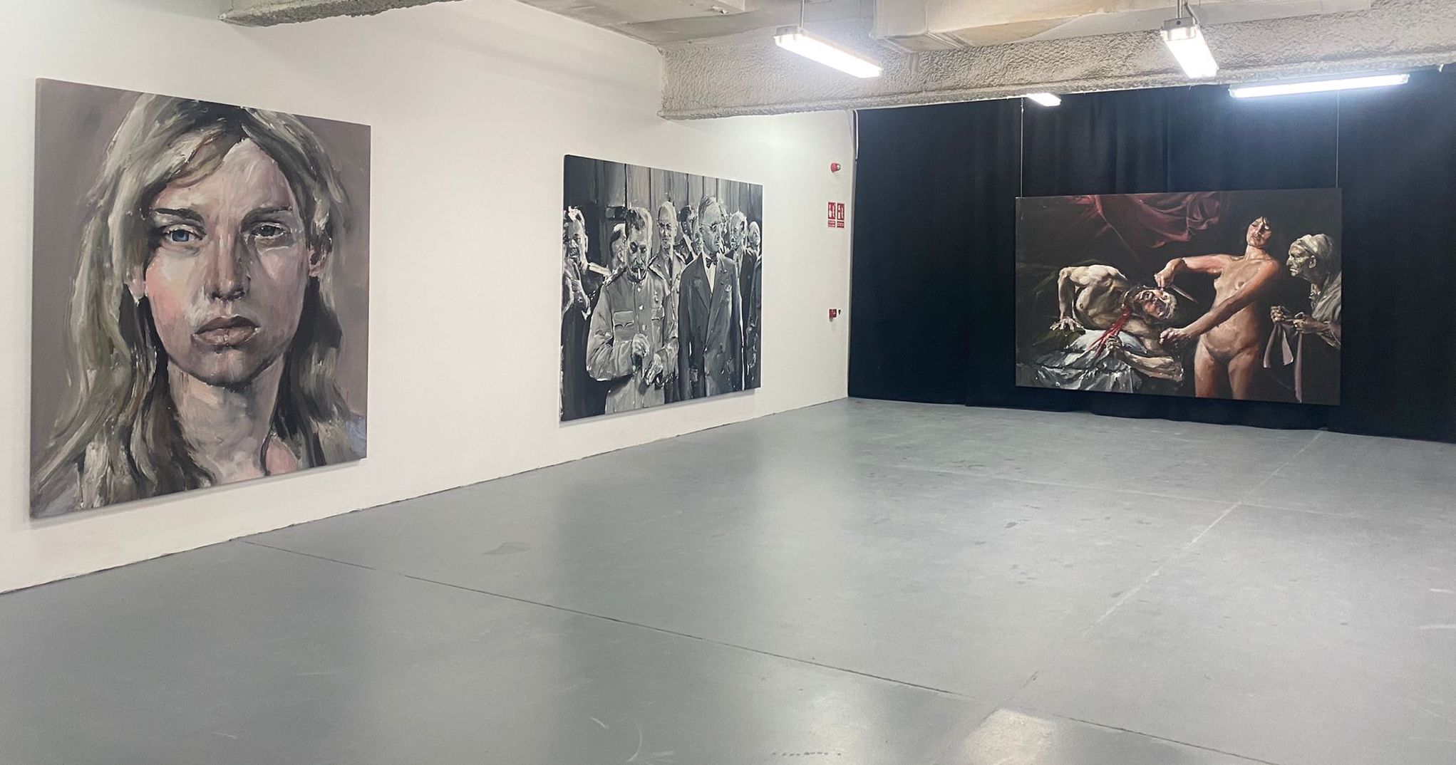 Obras de Santiago Ydáñez que forman parte de la exposición 'Intermedio'.