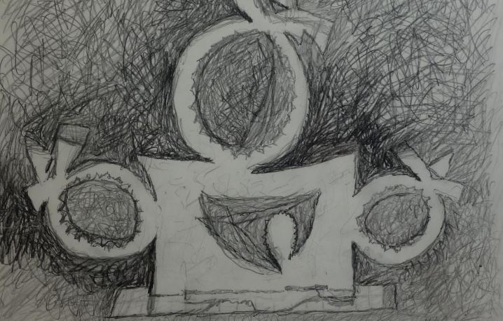 Manuel Ángeles Ortiz. Homenaje a Lorca. 25 x 28 cm. Lápiz / papel.