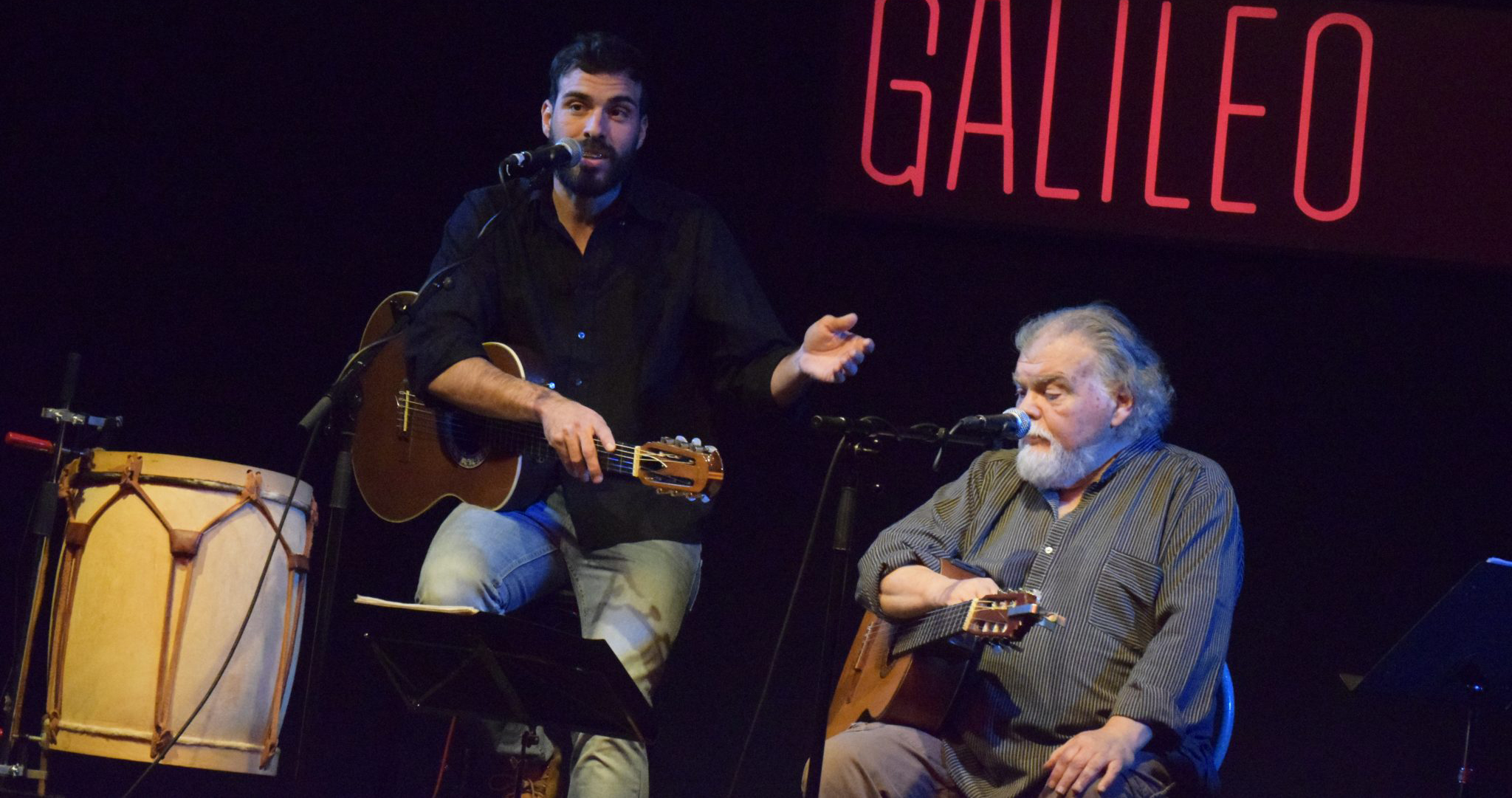 Rafael Amor con su hijo Salvador.