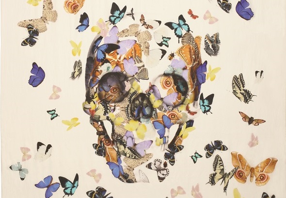 Damien Hirst / Alexander McQueen. Jacob’s Ladder Silk Scarf, 2013. © Alexander McQueen Trading Ltd. All rights reserved, 2021. © Damien Hirst and Science Ltd. All rights reserved, VEGAP, 2022.