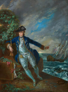 Autorretrato vestido de azul. Luis Paret. Óleo sobre papel adherido a lienzo, 52 x 39 cm, h. 1780. Colección Abelló.