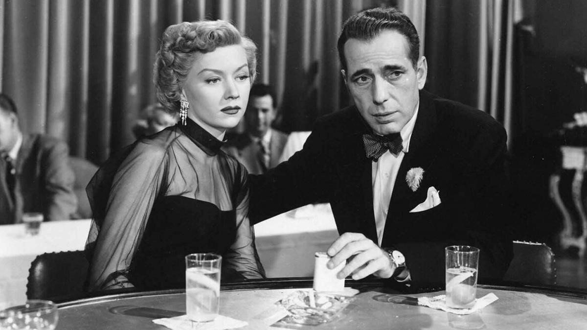 Gloria Grahame y Humphrey Bogart.