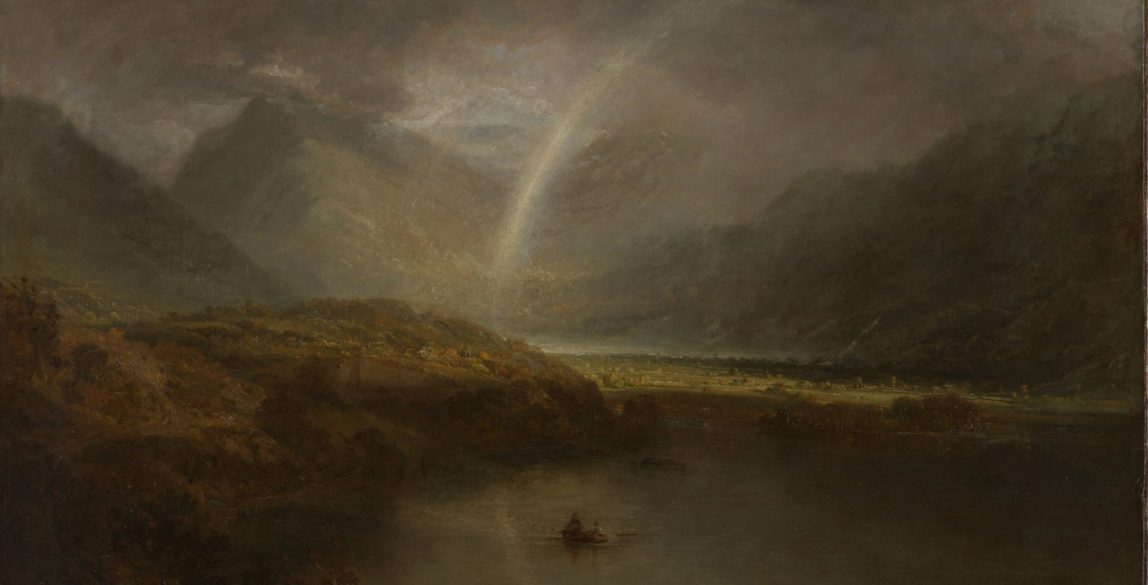 Joseph Mallord William Turner, 'Lago Buttermere, con la parte de Cromackwater, Cumberland, un aguacero', expuesto en 1798. Tate: Accepted by the nation as part of the Turner Bequest 1856.