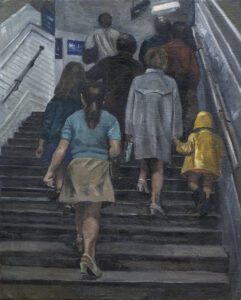 Amalia Avia. 'Escaleras del Metro', 1971. Colección Familia Muñoz Avia.
