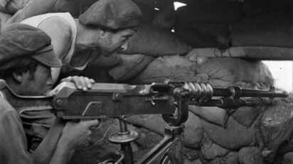 Kati Horna. Milicianos en el frente de Aragón, 1937. Archivo fotográfico OPE-CNT/FAI, IISC.