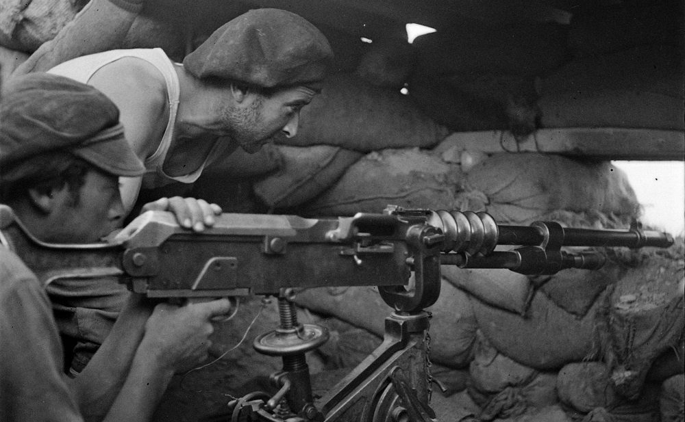Kati Horna. Milicianos en el frente de Aragón, 1937. Archivo fotográfico OPE-CNT/FAI, IISC.
