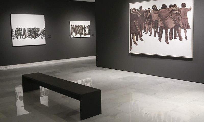 Vista de la exposición "Joan Genovés" en la Fundación Bancaja.