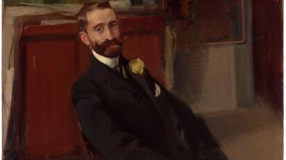 Joaquín Sorolla. Jacinto Felipe Picón y Pardiñas, 1904. Óleo sobre lienzo, 65 x 98 cm. Sala 060. Museo Nacional del Prado.