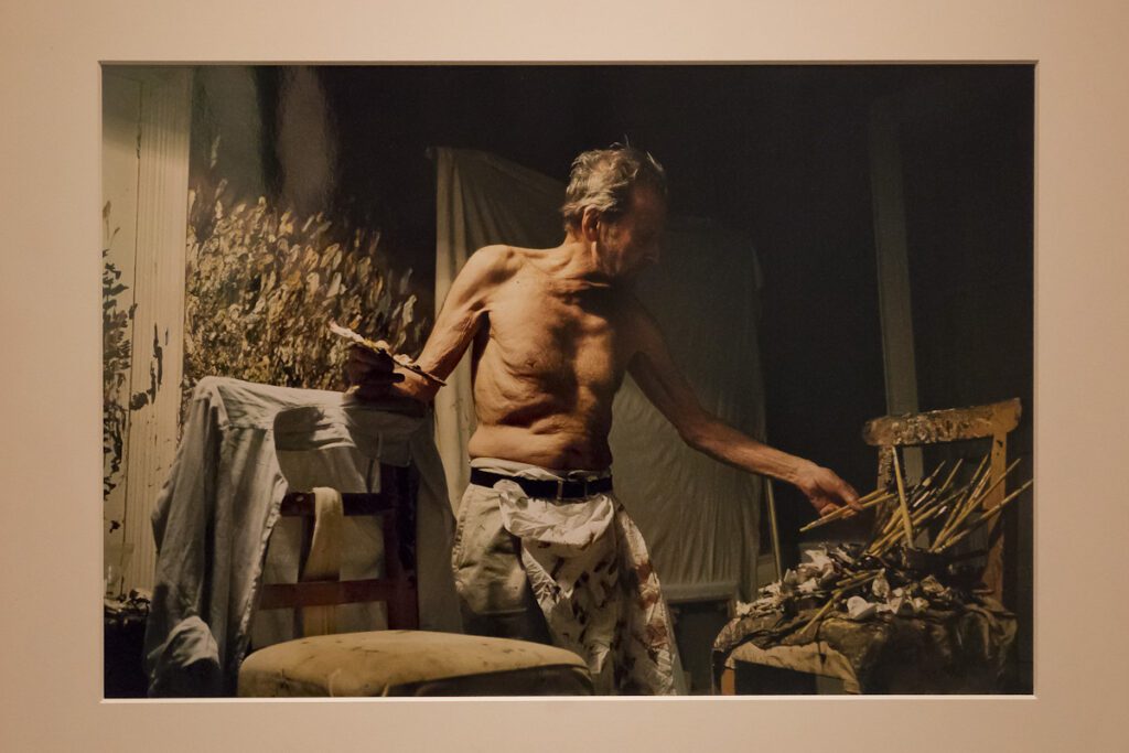Lucian Freud en su taller. FOTO: EFE / CENTRE POMPIDOU. Foto: © Luis Domingo.